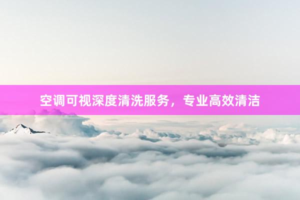 空调可视深度清洗服务，专业高效清洁